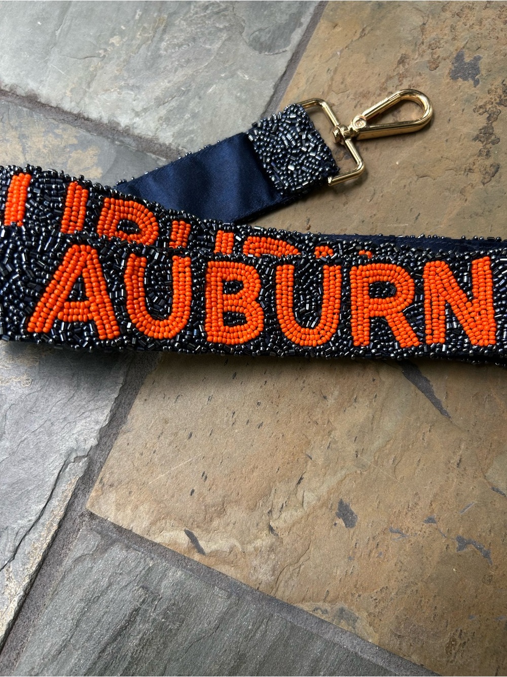 Auburn gameday headed purse strap